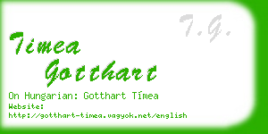 timea gotthart business card